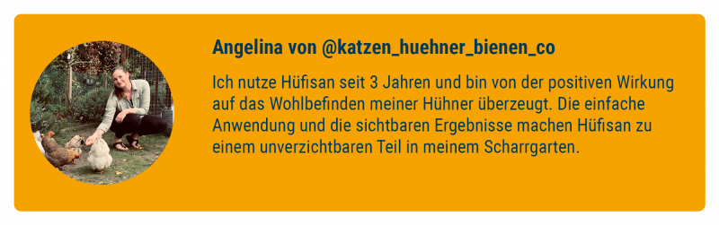 Erfahrungsbericht von Angelina von @katzen_huehner_bienen_co