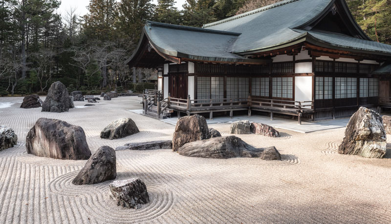 Traditioneller Zen Garten